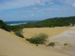 Click to enlarge Great Sandy National Park - Fraser Island, Queensland, Australia. Sand Dunes with a view of the ocean