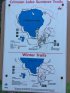 Crimson Lake Provincial Park, Alberta, Canada. Trail map at Crimson Lake