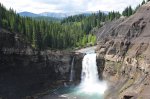 Click to enlarge Ram Falls Provincial Park, Alberta, Canada. Ram Falls seen from the platform