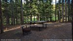 Chinook Lake Provincial Recreation Area, Alberta, Canada. Campsite at the lake edge in lower loop