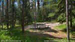 Chinook Lake Provincial Recreation Area, Alberta, Canada. Campsite in upper loop