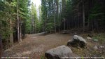 Chinook Lake Provincial Recreation Area, Alberta, Canada. Large campsite at west end of lower loop