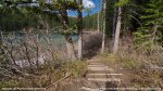 Chinook Lake Provincial Recreation Area, Alberta, Canada. Steps are part of the walking path