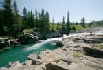 Click to enlarge Castle Falls Provincial Recreation Area, Alberta, Canada. After spring runoff, Castle Falls transforms into an awesome turquois swimming hole.
