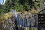 Elk Falls Provincial Park, British Columbia, Canada. Elk Fall Suspension Bridge