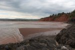 Five Islands Provincial Park, Nova Scotia, Canada. Tide coming back in