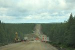 Click to enlarge Road construction on Cabot Trail 2017