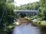 Click to enlarge Arrowhead Provincial Park, Ontario, Canada. Bridge over Little East River