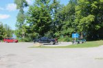 Click to enlarge Bass Lake Provincial Park, Ontario, Canada. Boat launch parking