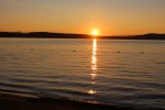 Driftwood Provincial Park, Ontario, Canada. Beach sunset