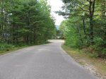 Driftwood Provincial Park, Ontario, Canada. Road into east and west river campground in Driftwood Prov Park