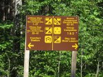 Driftwood Provincial Park, Ontario, Canada. Good signage to camping areas