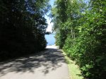 Driftwood Provincial Park, Ontario, Canada. Road to beach near electrical sites