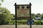 Emily Provincial Park, Ontario, Canada. Day use beach area.