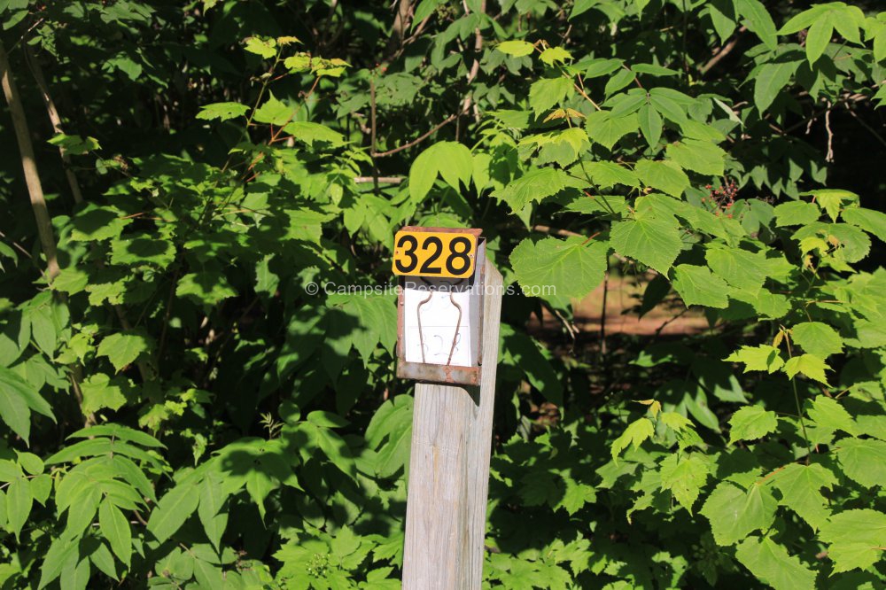 Campsite 328 in Poplar Campground at Grundy Lake Provincial Park