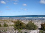 Click to enlarge Inverhuron Provincial Park, Ontario, Canada. Beach directly behind Lime Kiln campground