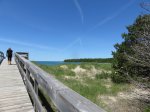 Click to enlarge Inverhuron Provincial Park, Ontario, Canada. Boardwalk to beach