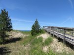 Click to enlarge Inverhuron Provincial Park, Ontario, Canada. Boardwalk to beach