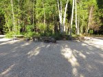 Click to enlarge Inverhuron Provincial Park, Ontario, Canada. Group sites with double fire pits.