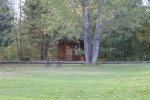 Kakabeka Falls Provincial Park, Ontario, Canada. Picnic area located just next to the parking lot and a very short walk away from the Kakabeka Falls.