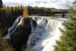 Kakabeka Falls Provincial Park, Ontario, Canada. View of Kakabeka Falls from the boardwalk.