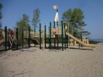 Click to enlarge MacGregor Point Provincial Park, Ontario, Canada. Big playground at camper
