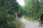 MacGregor Point Provincial Park, Ontario, Canada. Old shore trail
