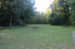 MacGregor Point Provincial Park, Ontario, Canada. Park area near comfort station.