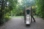 MacGregor Point Provincial Park, Ontario, Canada. Playground in camping area