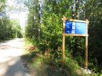 MacGregor Point Provincial Park, Ontario, Canada. Road sign for Tower Trail