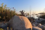 MacGregor Point Provincial Park, Ontario, Canada. Shore line is rocky throughout park