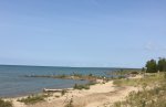 MacGregor Point Provincial Park, Ontario, Canada. Shoreline north end of park.