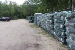 MacGregor Point Provincial Park, Ontario, Canada. Wood for sale at store