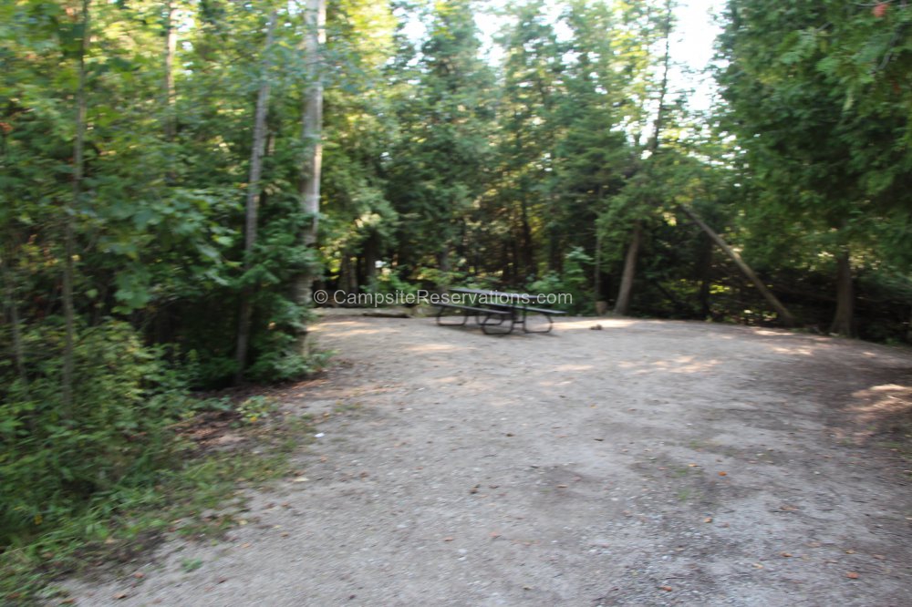Photo of Campsite 245 in Huron Campground at MacGregor Point Provincial