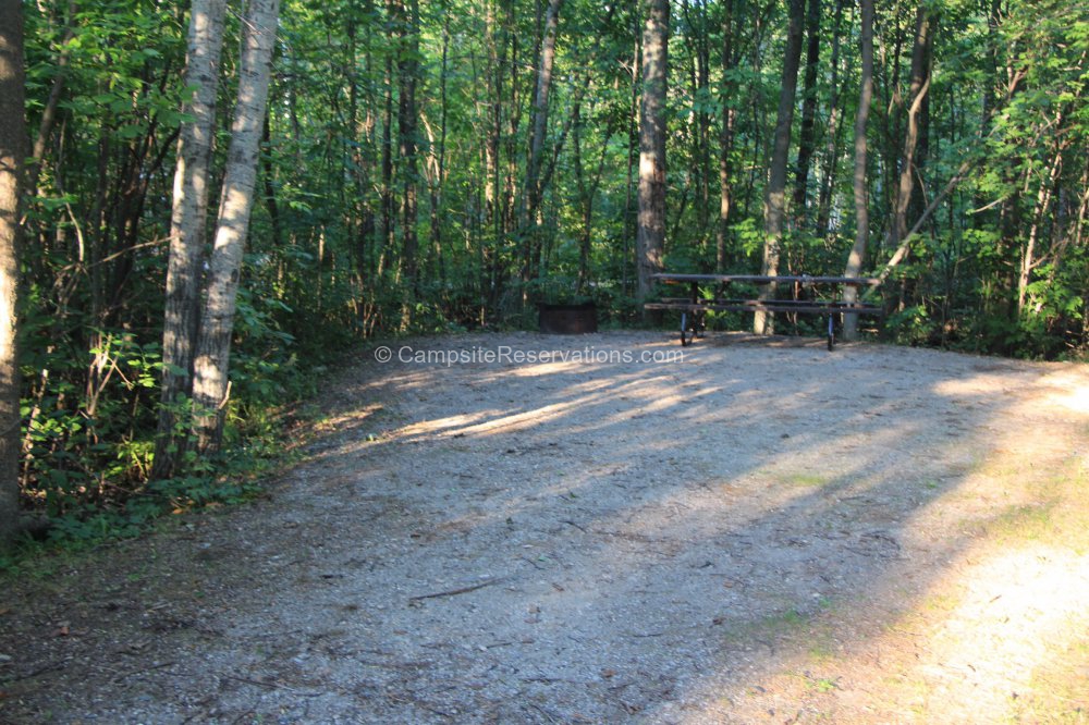 Campsite 311 in Huron Campground at MacGregor Point Provincial Park