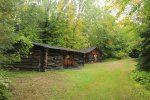 Click to enlarge Marten River Provincial Park, Ontario, Canada. Old logging camp in park.