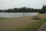 Click to enlarge Marten River Provincial Park, Ontario, Canada. campers beach