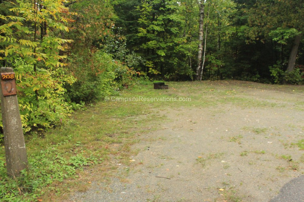 Campsite 208 in Assinika Campground at Marten River Provincial Park