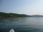 Click to enlarge Neys Provincial Park, Ontario, Canada. Canoeing in Lake Superior along the rocky shoreline.