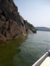 Click to enlarge Neys Provincial Park, Ontario, Canada. Canoeing in Lake Superior along the rocky shoreline.