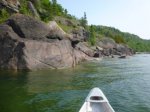 Click to enlarge Neys Provincial Park, Ontario, Canada. Mouth of Little Pic River accessible from camp beach.