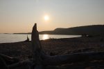 Click to enlarge Neys Provincial Park, Ontario, Canada. Sunset from campers beach