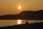 Click to enlarge Neys Provincial Park, Ontario, Canada. Sunset from campers beach
