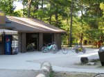 Click to enlarge The Pinery Provincial Park, Ontario, Canada. Bike rental garage