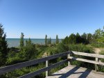 Click to enlarge The Pinery Provincial Park, Ontario, Canada. Boardwalk to beach in Dunn Campground