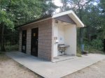 Click to enlarge The Pinery Provincial Park, Ontario, Canada. Privy at Pinery Provincial Park. Campsite privies now have flush toilets!