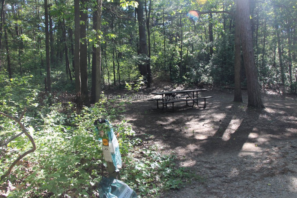 Photo of Campsite 687 in Riverside Campground at The Pinery Provincial ...