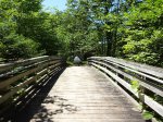 Click to enlarge Point Farms Provincial Park, Ontario, Canada. Bridge leading to Tommy Wright Trail