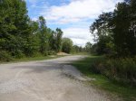 Click to enlarge Point Farms Provincial Park, Ontario, Canada. Overflow parking lot in Colborne campground