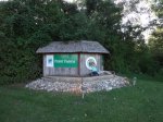 Click to enlarge Point Farms Provincial Park, Ontario, Canada. Sign at Hwy. 21